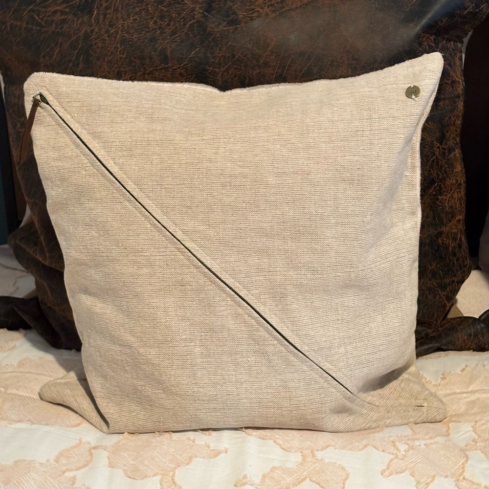 West Elm Set of Pillow Forms 20” x 20” w/Diagonal Zippers - Picture 3 of 7